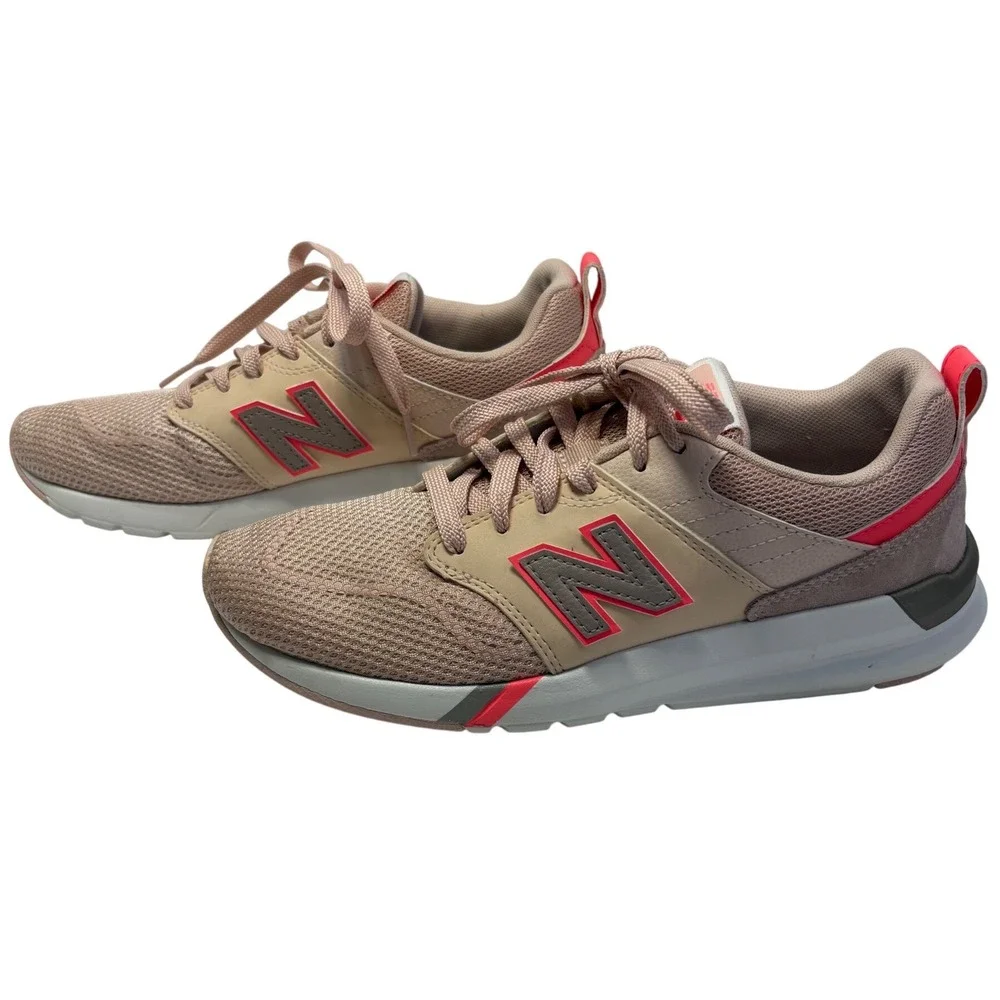 New Balance 009 Women Sneakers Pink Grey Mesh LowTop Lifestyle Shoes WS009SC1